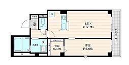 BlancPierre 1LDKの間取図画像