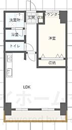 貴賓館 1LDKの間取図画像