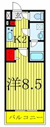 Raffistar志村坂下 1Kの間取図画像