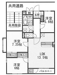 しあわせ野50号 3LDKの間取図画像