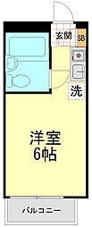 ハイシティー代々木公園 ワンルームの間取図画像