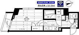 ステージグランデ用賀アジールコート 1Kの間取図画像