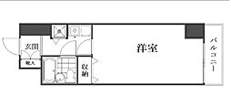 ピュアシティ横浜2 1Kの間取図画像
