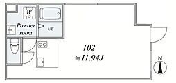 trias171 1LDKの間取図画像