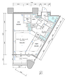 パークタワー勝どきサウス 2LDKの間取図画像