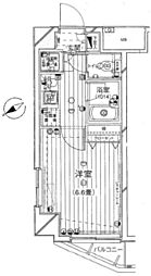 プレール・ドゥーク文京白山 1Kの間取図画像
