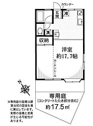 キクラス元住吉 ワンルームの間取図画像
