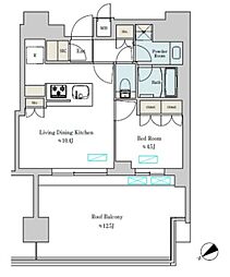 Brilliaist大井町 1LDKの間取図画像