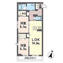 ティーツーレジデンス 00105 ｜ 埼玉県越谷市東越谷１丁目10-9（賃貸マンション2LDK・1階・66.00㎡） その2