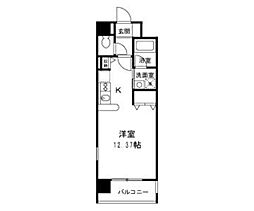 エル・セレーノ千島 1Kの間取図画像
