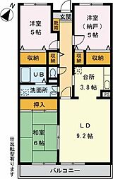 ボヌール 3LDKの間取図画像