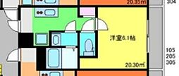 Fille Flats SAKADO RYU 1Kの間取図画像