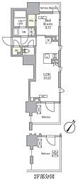 テラス神田猿楽町 1LDKの間取図画像