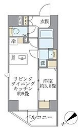 東京メトロ銀座線 溜池山王駅 徒歩3分の賃貸マンション 3階1LDKの間取り