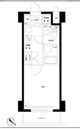ルーブル川崎貝塚弐番館 1Kの間取図画像