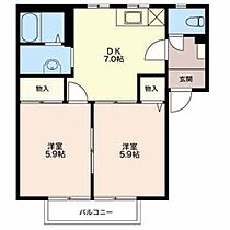 サンフラワー曙 0203 ｜ 新潟県新潟市南区白根332-4（賃貸アパート2DK・2階・43.84㎡） その2