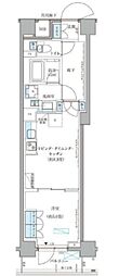 パークアクシス文京本郷 1LDKの間取図画像