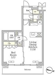 間取図画像 1LDK