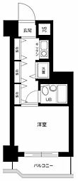 ライオンズマンション仲六郷 ワンルームの間取図画像
