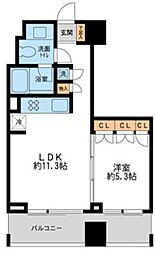 プロスペクトKALON三ノ輪 1LDKの間取図画像