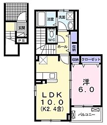 フォルトゥーナ 1LDKの間取図画像