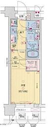 PRESSANGEYOKOHAMAODORIKOEN 1Kの間取図画像