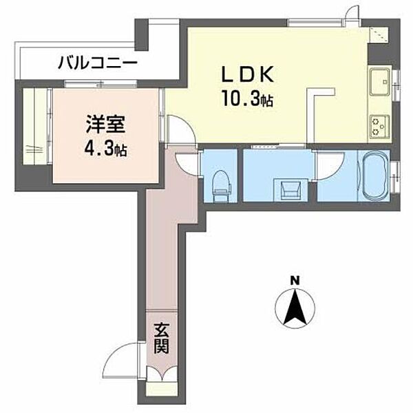 コンフィアンザ・グラン　西宮北口 0201｜兵庫県西宮市北口町(賃貸マンション1LDK・2階・40.43㎡)の写真 その2