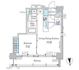 パークアクシス大森 1LDKの間取図画像