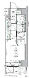 クレヴィスタ北綾瀬 1Kの間取図画像