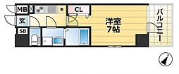 エスリード神戸元町ヒルズ 1Kの間取図画像