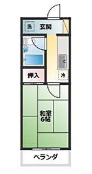 Fビル 1Kの間取図画像
