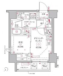 クレイシア・ヴァースクレイシアIDZ王子アーバンヒルズ 1DKの間取図画像