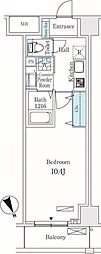 グロリアコート市川 1Kの間取図画像