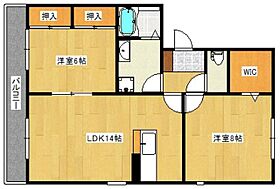 クレールII　Ａ棟 301 ｜ 福岡県久留米市江戸屋敷２丁目7-33（賃貸アパート2LDK・3階・65.00㎡） その2