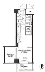 グランハイツ高田馬場 1LDKの間取図画像