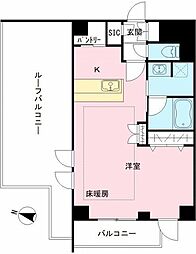 シャルムグラン大森 ワンルームの間取図画像