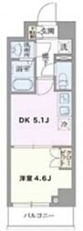 PASEO本所吾妻橋 1DKの間取図画像
