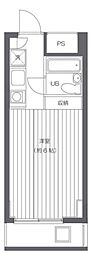 SKKビル ワンルームの間取図画像