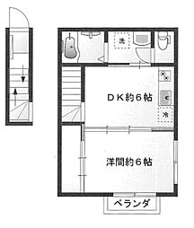 エスポワール 1DKの間取図画像