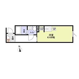 Ｍｏｎｏｌｏｇｕｅ 1階ワンルームの間取り