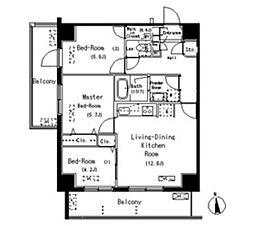 間取図画像 3LDK