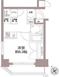 Verona戸越銀座 1Kの間取図画像