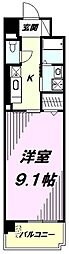 エクセルソフィア 1Kの間取図画像