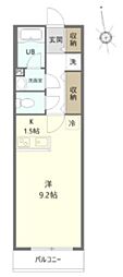 アイ・ステージ千駄木 1Kの間取図画像