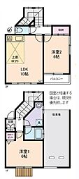 グリーンベル 2LDKの間取図画像