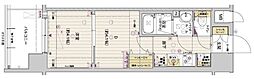 アスヴェル京都西大路SOUTH 1DKの間取図画像