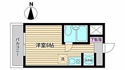 ポルタビアンカ ワンルームの間取図画像