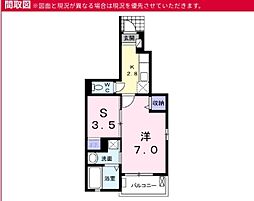 フェアリールゥー 1SKの間取図画像