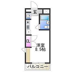 ベルメイト長居 4階/-
