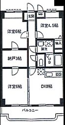 サンライズアサミ 3SDKの間取図画像